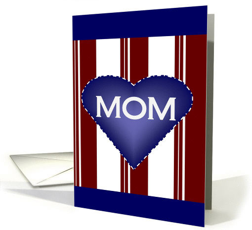 Blue Heart My Mom Mother's Day from Military Member card (897525)
