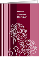 Happy January Birthday! card