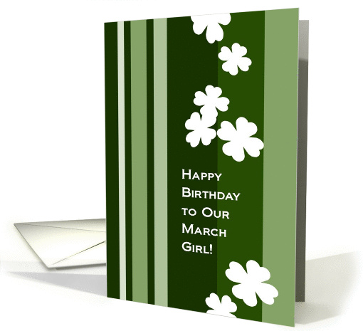 Happy Birthday to Our March Girl! Four Leafed Clover from... (898246)