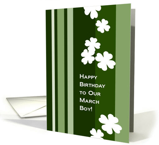 Happy Birthday to Our March Boy! Four Leafed Clover from... (898247)