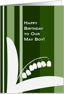 Happy Birthday to Our May Boy! Lily of the Valley from All of Us card