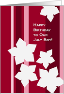 Happy Birthday to Our July Boy! Larkspur from All of Us card