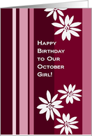 Happy Birthday to Our October Girl! Calendula from All of Us card