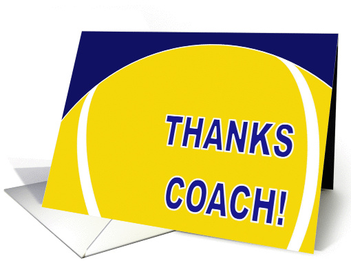 Thanks Tennis Coach! card (906074)