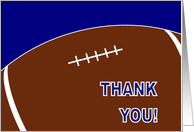 Football Season Help Thank You card