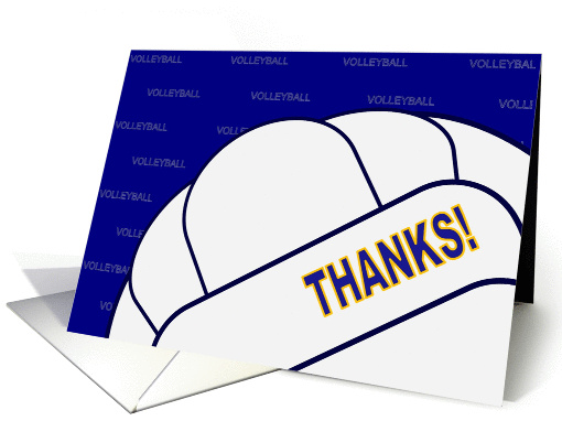 Volleyball Season Help Thank You card (906301)