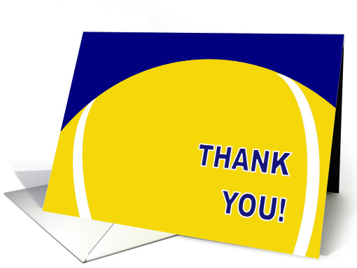 Tennis Thank You - Blank card (906302)