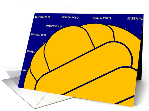 Water Polo Encouragement card (906312)