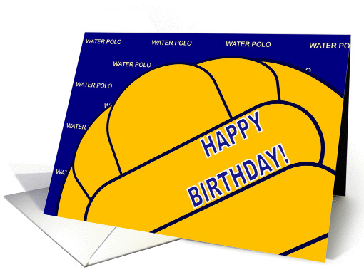 Water Polo Happy Birthday card (906360)