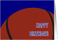 Basketball Happy Birthday card