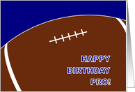 Football Humor Happy Birthday card