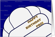 Volleyball Humor Happy Birthday card