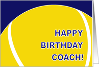 Tennis Coach Happy Birthday From All of Us card