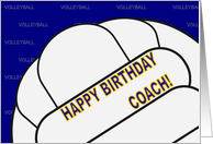 Volleyball Coach Happy Birthday From All of Us card