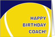 Tennis Coach Happy Birthday From Player card