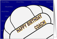 Volleyball Coach Happy Birthday From Player card