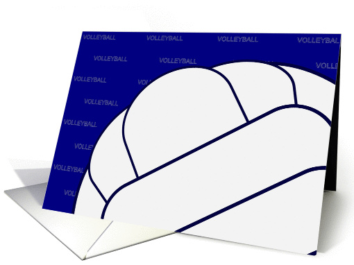 Volleyball Themed Blank card (906433)