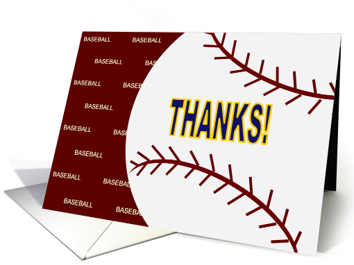 Thanks Baseball Team Mom card (907314)