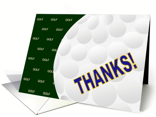 Golf Season Help Thank You card (907317)
