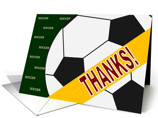 Soccer Season Help Thank You card (907319)