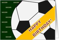 Soccer Happy Birthday card