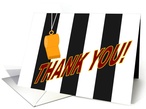 Sports Official Thank You card (907917)