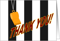 Sports Official Thank You Card