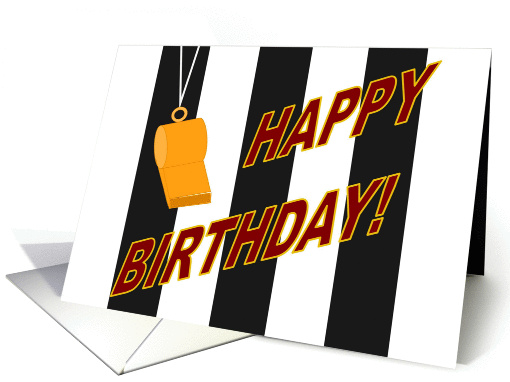 Sports Official Happy Birthday card (907920)