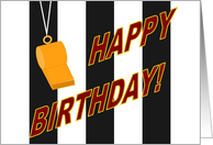 Sports Official Happy Birthday Card