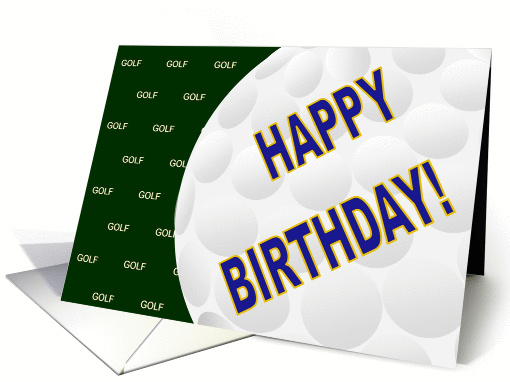 Complimentary Golf Birthday Wishes for Son card (908300)