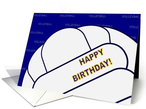 Complimentary Volleyball Birthday Wishes for Daughter card (908313)