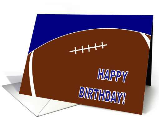Complimentary Football Birthday Wishes for Son card (908322)