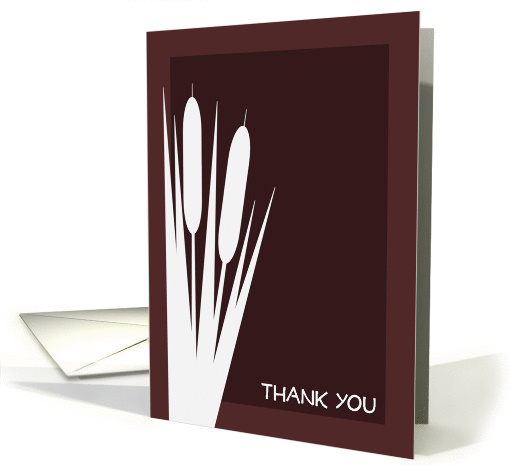 Cattails Thank You - Blank card (908350)