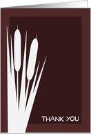Cattails Thank You - Blank Card