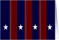 Stars and Stripes - Thank You for Your Service card