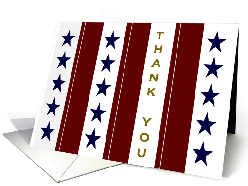 Home Front Stars and Stripes - For Your Military Family's Service card