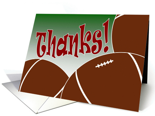 Football Team Parent - Thank You for Everything! card (911737)