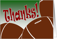 Football Team Parent - Thank You for Everything! card