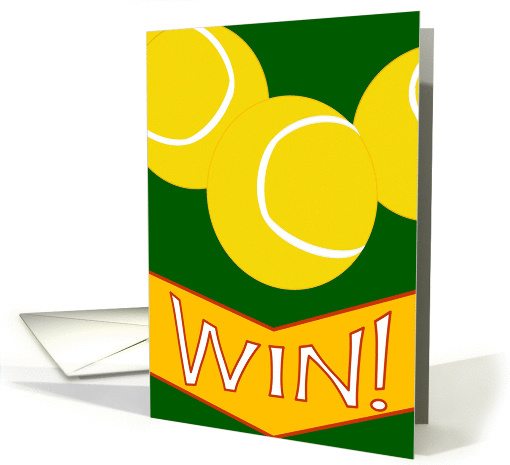 Congratulations on Your Win! Tennis card (912773)