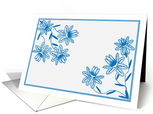 Classic Jacobean Floral - Blank card (916740)