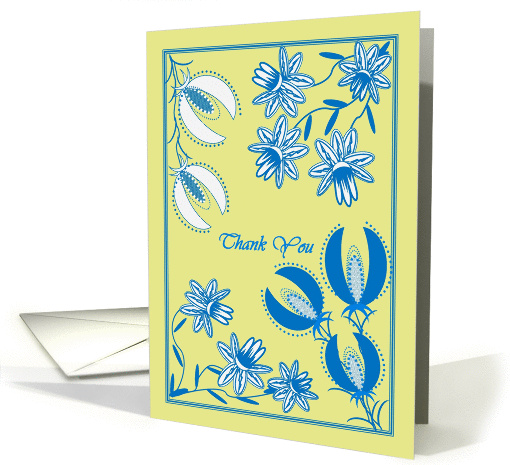 Thank You for Your Thoughtfulness - Jacobean Garden card (916772)