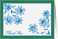 Thank You for A Teacher Who Took Time to Help - Jacobean Garden card