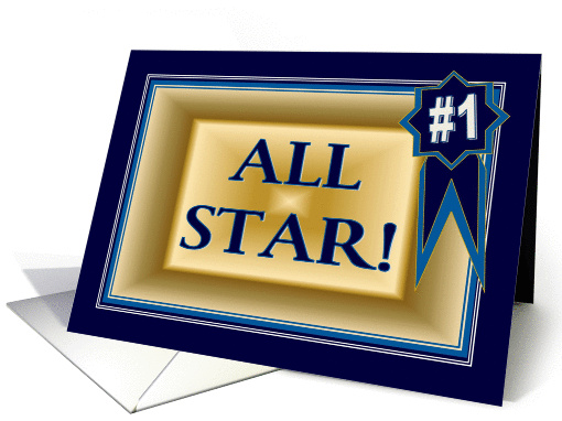 #1 All Star - Blank card (918624)