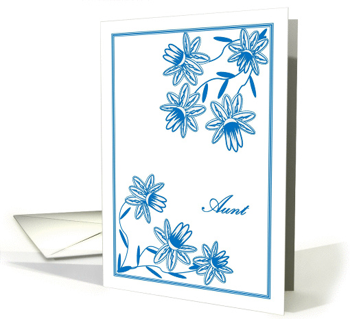 Aunt Hoping Your Days are Sunnier - Feel Better / Get Well card