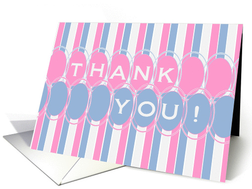 Thank You for New Baby Gifts in Blue, Pink, White card (924202)