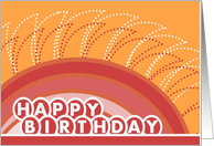 Happy Birthday to a Sunny Daughter on Sunburst Gold Card