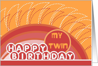A Birthday Wish for Sunny Tomorrows Warming Their Heart - My Twin card