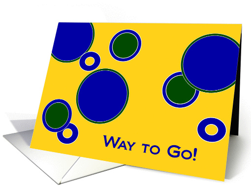Way to Go! - Cheerful Congratulations for the Teacher of the Year card