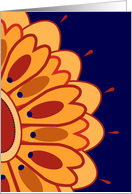 Cancer Good Fight Encouragement! Talavera Like Flower card