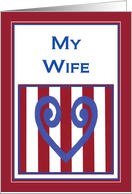 My Wife - Great American - Happy Birthday card